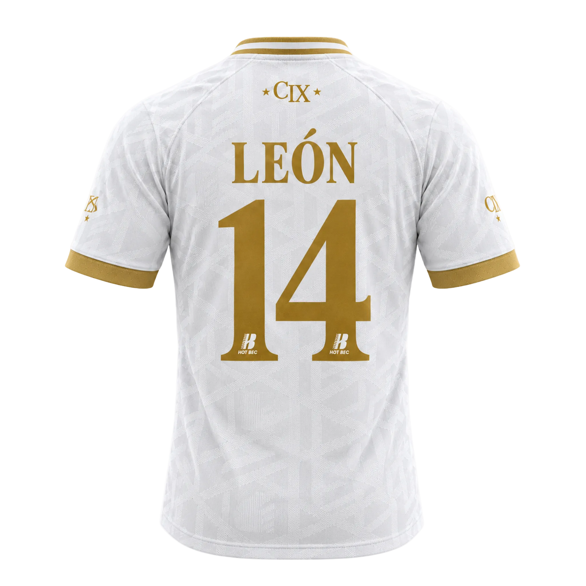 Juan Pablo II College Leo XIV 2026 shirt – back with gold LEÓN 14 lettering